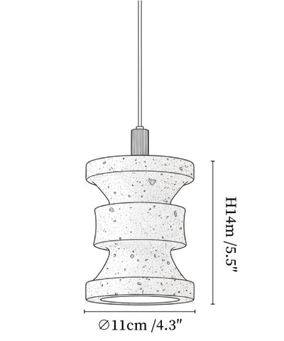 Ardelle Travertine Pendant Lamp