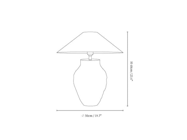 Arden Textured Clay Table Lamp