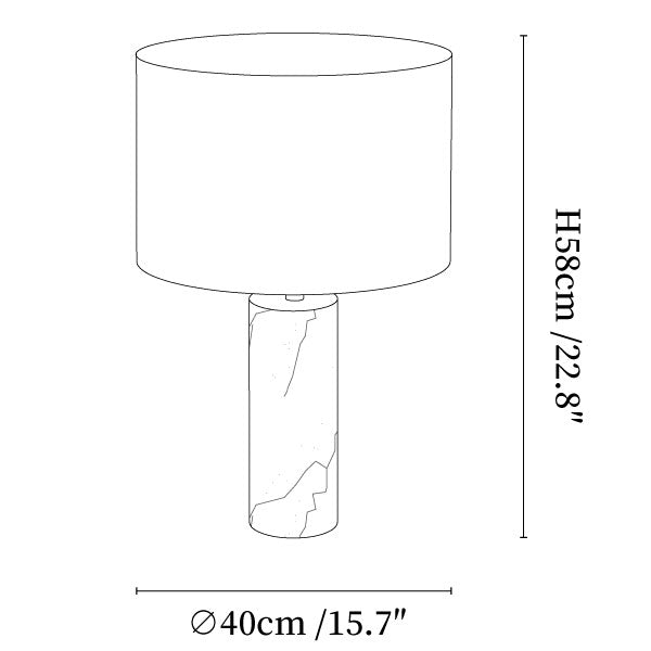Ardena Marble Table Lamp