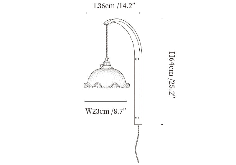 Ardent Wood Wall Lamp