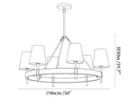 Arianna Leather Chandelier