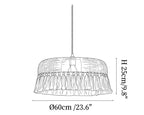 Arlina Jute Fringe Pendant Light