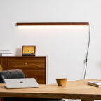 Arlo Linear Wood Plug - in Wall Light