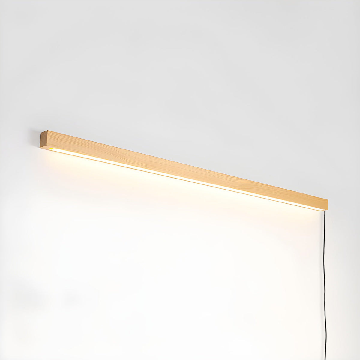 Arlo Linear Wood Plug - in Wall Light