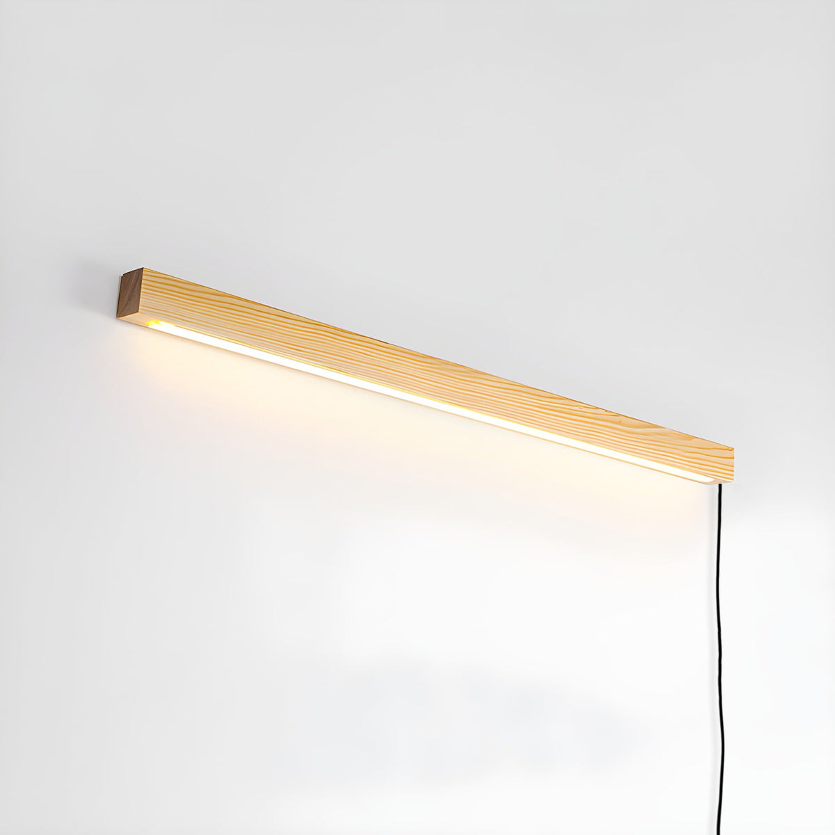 Arlo Linear Wood Plug - in Wall Light
