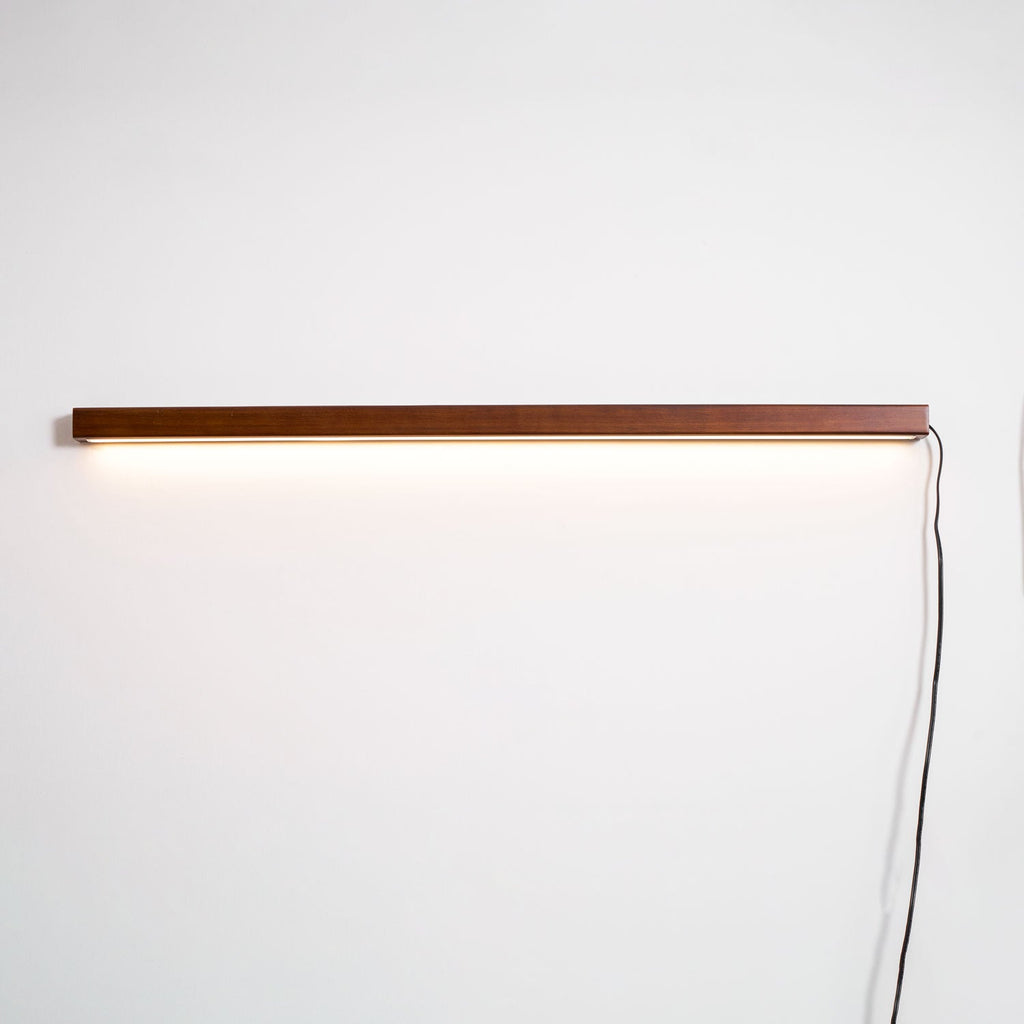 Arlo Linear Wood Plug - in Wall Light