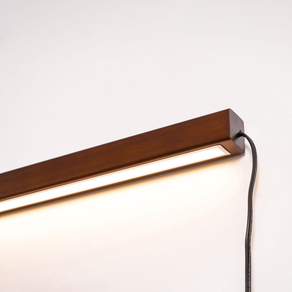 Arlo Linear Wood Plug - in Wall Light