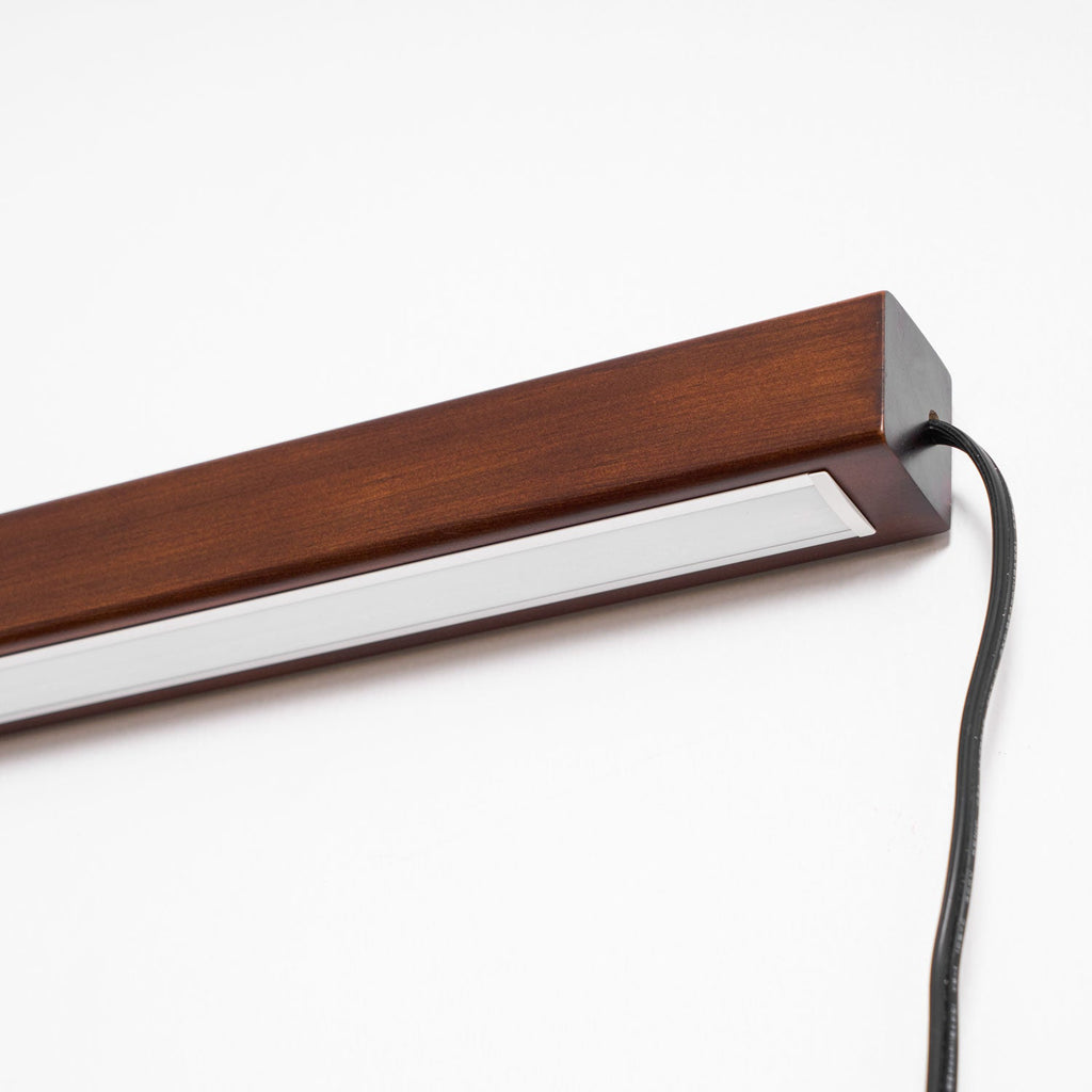 Arlo Linear Wood Plug - in Wall Light