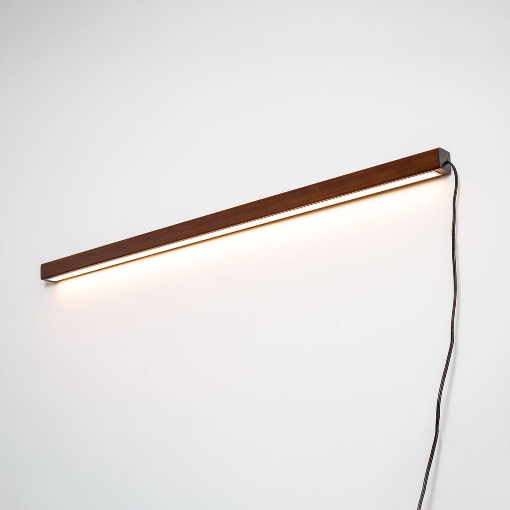 Arlo Linear Wood Plug - in Wall Light