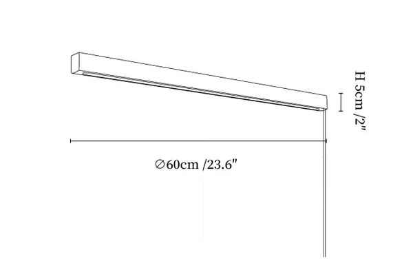 Arlo Linear Wood Plug-in Wall Light