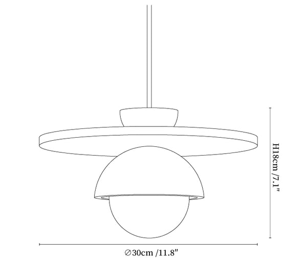 Arlo Travertine Pendant Light