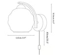 Art Deco Plug-in Wall Lamp