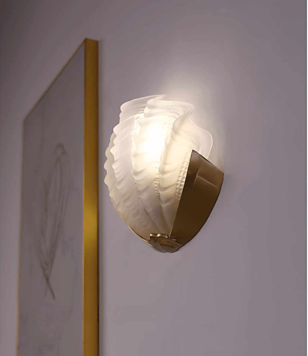 Art Deco Scallop Wall Light