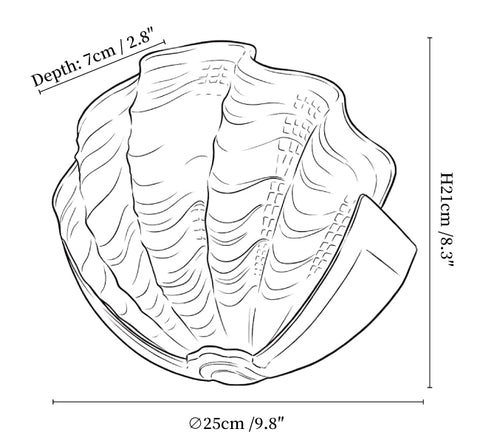 Art Deco Scallop Wall Light