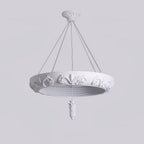 Artistic Carved Plaster Chandelier