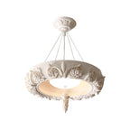 Artistic Carved Plaster Chandelier