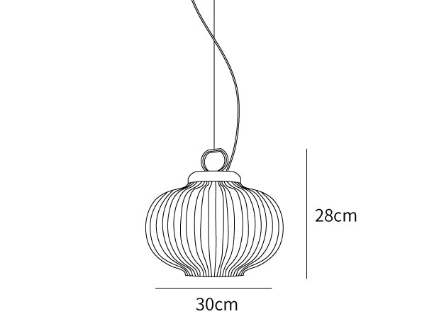 Artistic Gourd Pendant Light