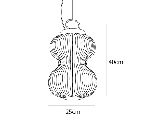 Artistic Gourd Pendant Light