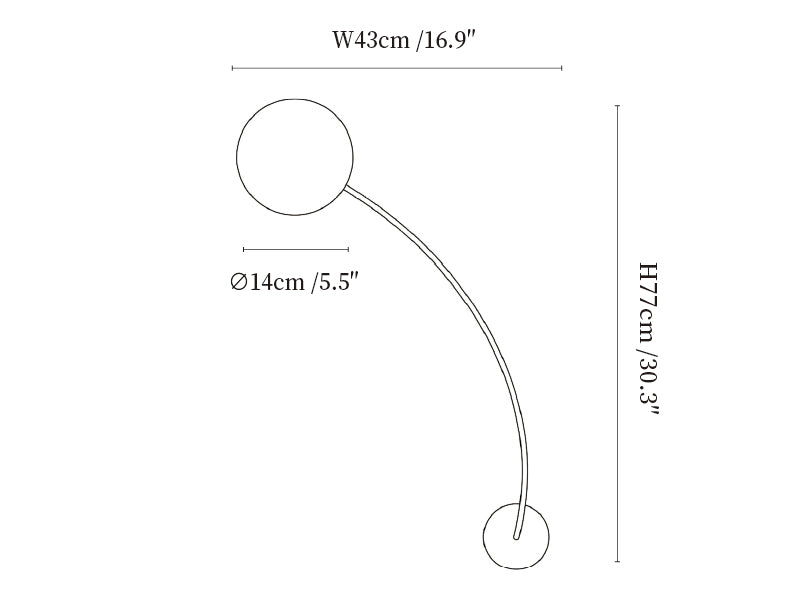 Arvella Arc Wall Lamp