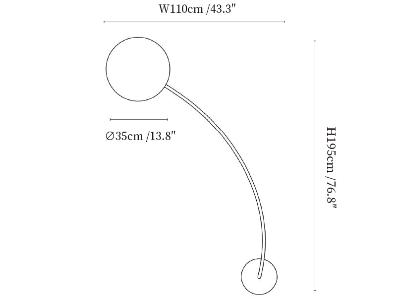 Arvella Arc Wall Lamp