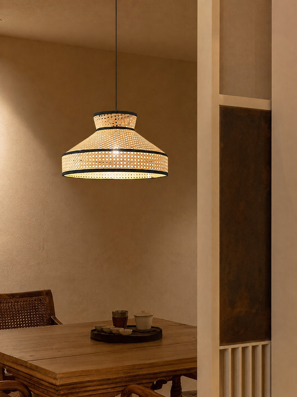arvest Woven Rattan Pendant Lamp