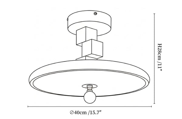 Arvina Block Ceiling Lamp