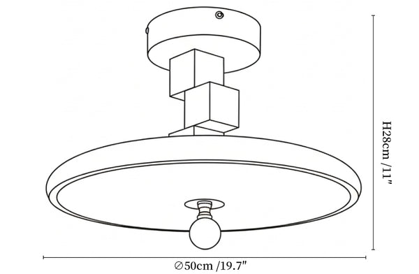 Arvina Block Ceiling Lamp