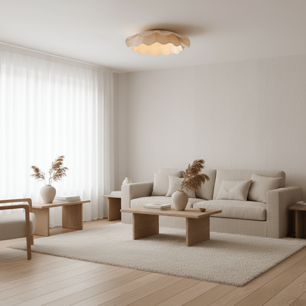 Arwen Fabric Wave Ceiling Lamp