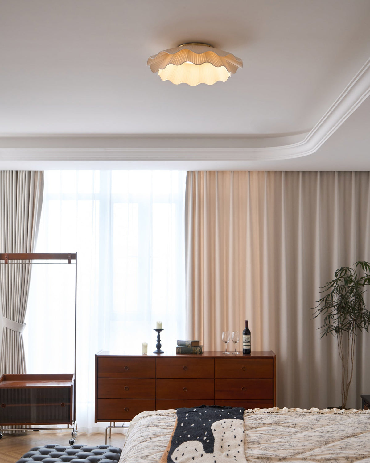 Arwen Fabric Wave Ceiling Lamp