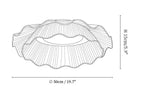 Arwen Fabric Wave Ceiling Lamp