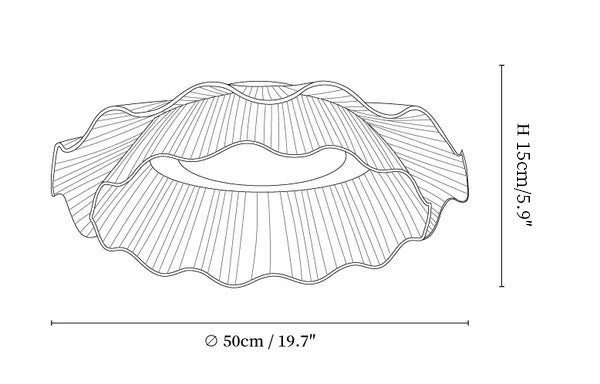 Arwen Fabric Wave Ceiling Lamp