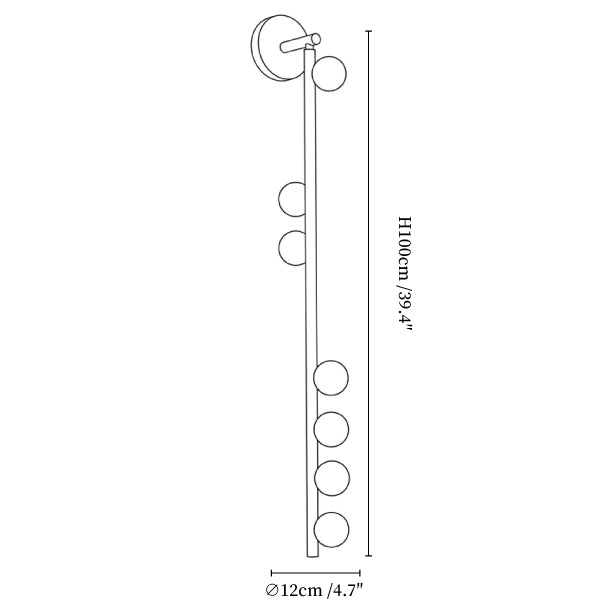 Asteria Alabaster Multi-Globe Wall Sconce