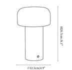 Asteria Natural Stone Rechargeable Table Lamp
