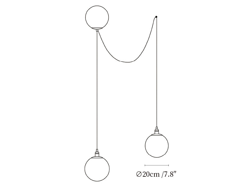 Asteris Multi Globe Pendant Lamp