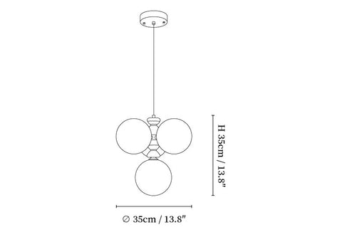 Astrium Arc Chandelier