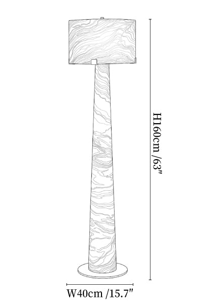 Aterion Alabaster Floor Lamp