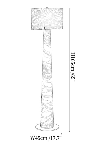 Aterion Alabaster Floor Lamp
