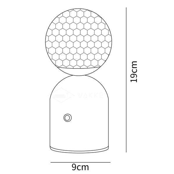 Atlas Built-in Battery Table Lamp
