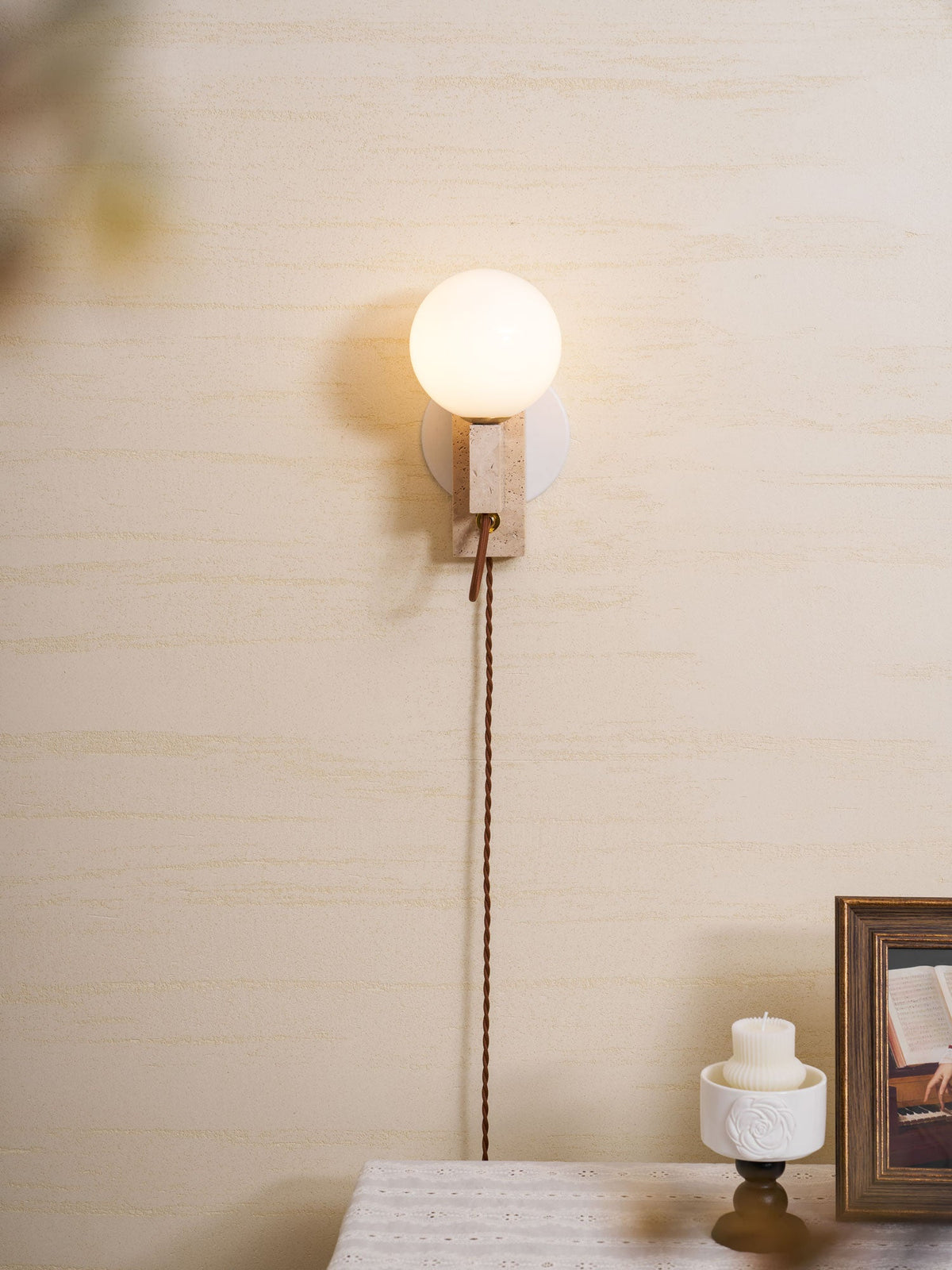 Atlas Globe Wall Sconce