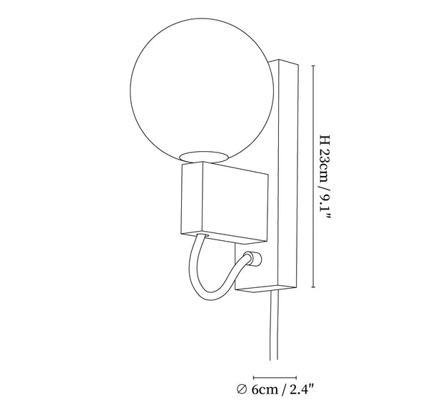 Atlas Globe Wall Sconce