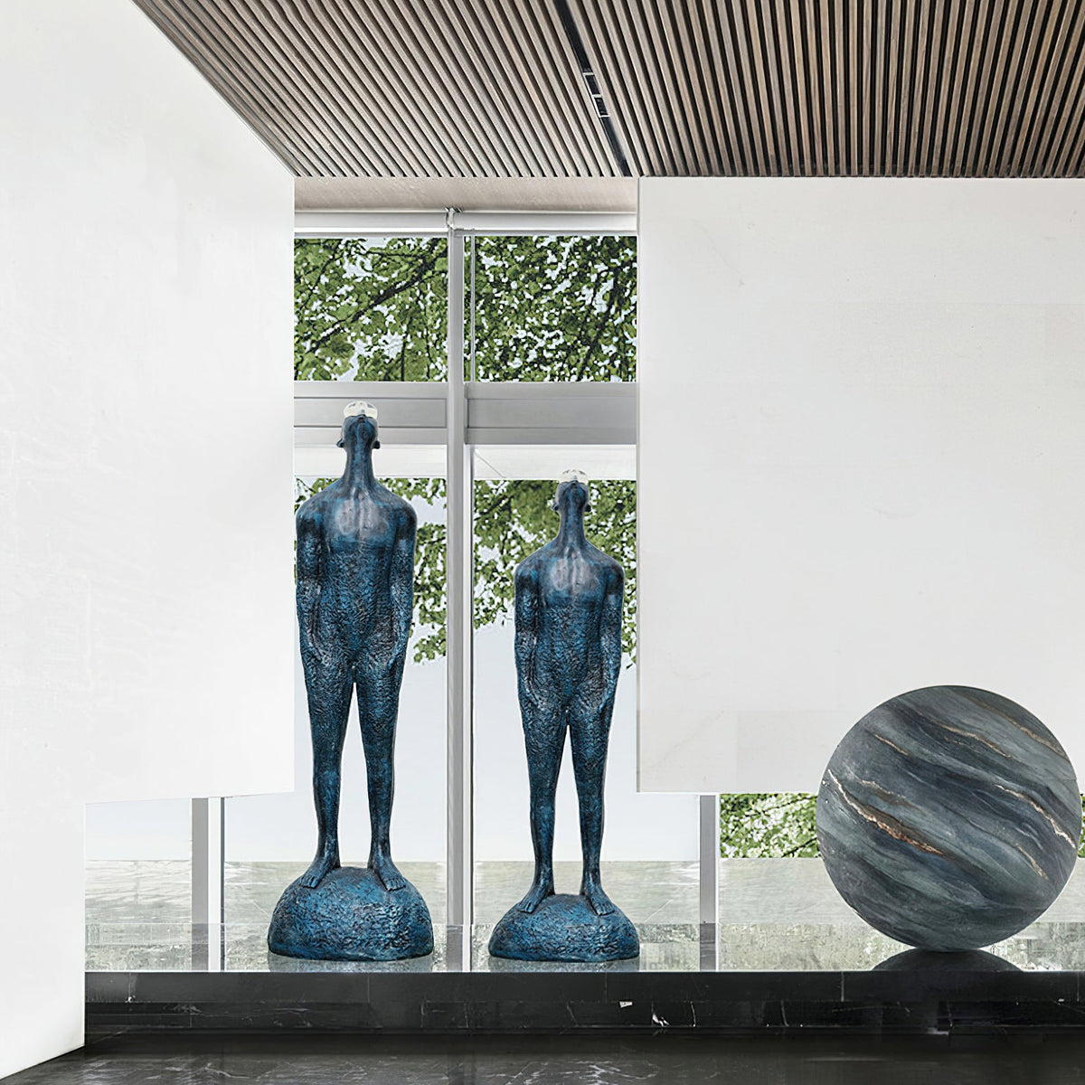 Atlas Guardian Sculpture Floor Ornaments