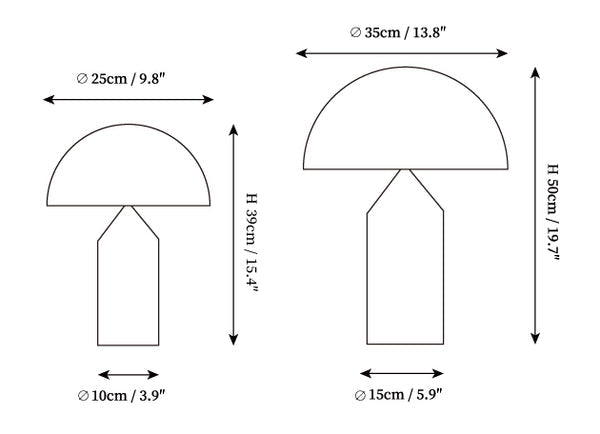 Atollo Glass Table Lamp