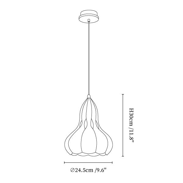 Aubree Wood Pendant Lamp