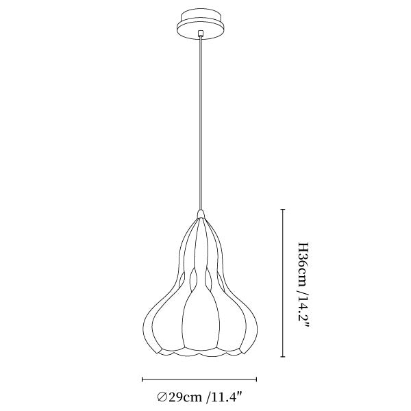 Aubree Wood Pendant Lamp