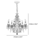 Aureate Amber Crystal Chandelier