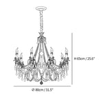 Aureate Amber Crystal Chandelier