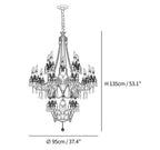 Aureate Amber Crystal Chandelier