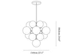 Aurelia Alabaster Cluster Chandelier