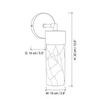 Aurelia Alabaster Cylinder Wall Sconce