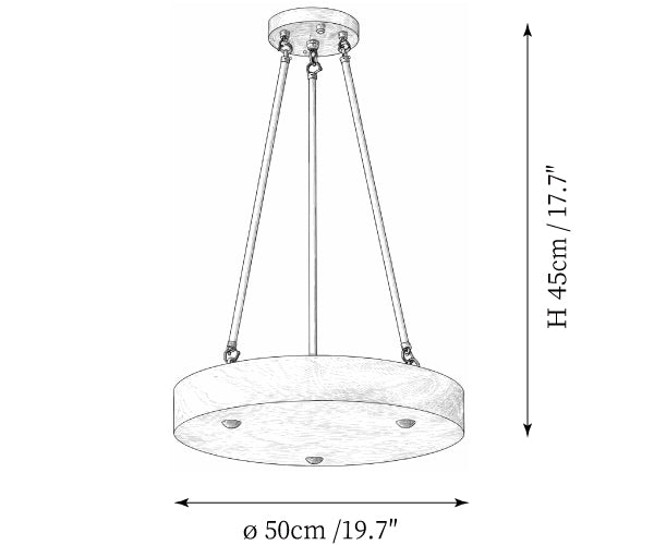 Aurelia Alabaster Disc Pendant Light
